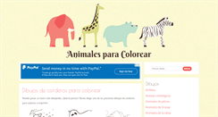 Desktop Screenshot of animalescolorear.com